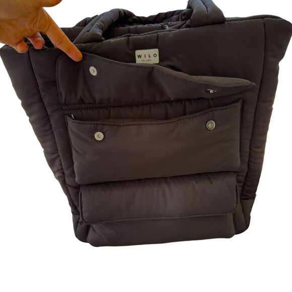 NWT Wilo The Label Black Cargo Pocket Tote - Picture 5 of 7